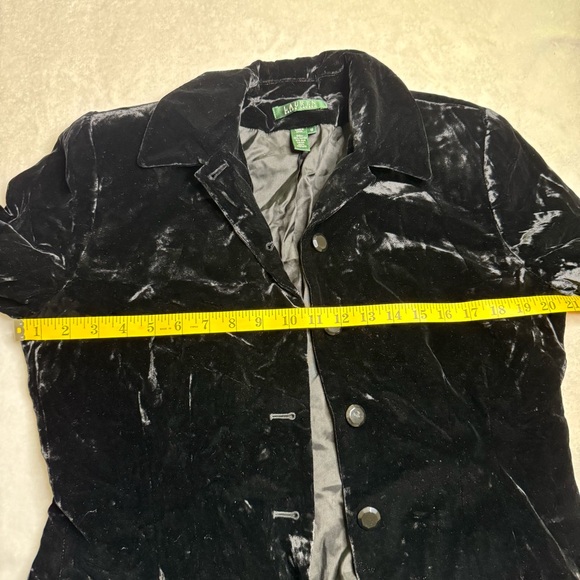 Ralph Lauren Black Blazer Classic Structured Jacket Sz 12 - Picture 3 of 6